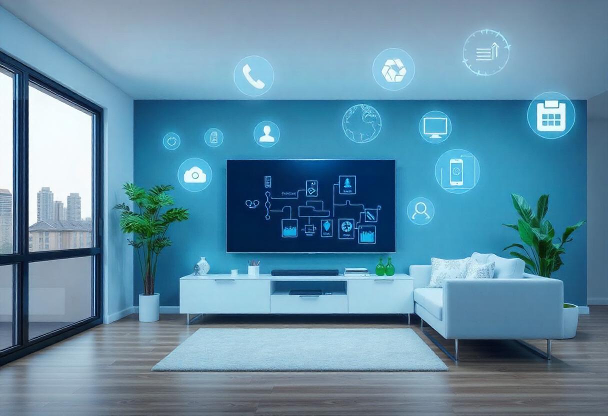 Stunning Affordable Textured Apartment Smart Home Devices image